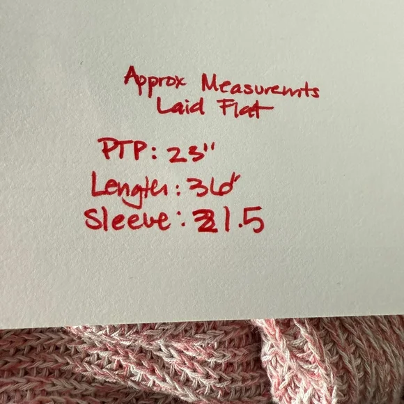 One Grey Day Linen Savvy Pink Knit Hooded Duster Size S, $295 - Picture 9 of 9